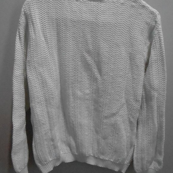 Talbot's Women's White Knit Long Sleeve Pullover Sweater Size-Medium Warm! - Picture 5 of 5